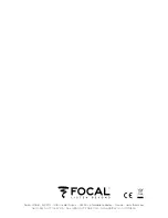 Предварительный просмотр 32 страницы Focal ELECTRA SW 1000 BE User Manual