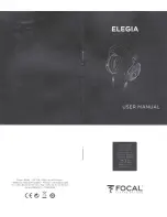 Focal ELEGIA User Manual preview