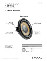 Предварительный просмотр 9 страницы Focal FLAX EVO P 20 FE User Manual