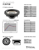 Предварительный просмотр 10 страницы Focal FLAX EVO P 20 FE User Manual