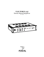 Preview for 1 page of Focal FLEX POWER 2120 User Manual