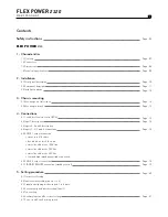 Preview for 5 page of Focal FLEX POWER 2120 User Manual