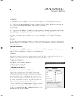 Предварительный просмотр 3 страницы Focal FOCAL MANAGER User Manual