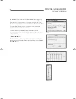 Предварительный просмотр 8 страницы Focal FOCAL MANAGER User Manual
