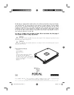 Focal FP 1.800 User Manual preview