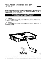 Preview for 1 page of Focal High-Cap User Manual