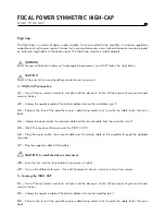 Preview for 2 page of Focal High-Cap User Manual