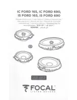 Focal IC FORD 165 User Manual предпросмотр