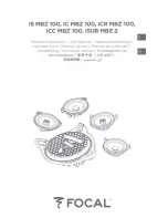 Preview for 1 page of Focal IC MBZ 100 User Manual