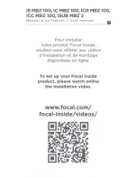 Preview for 4 page of Focal IC MBZ 100 User Manual