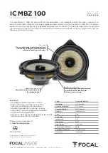 Preview for 14 page of Focal IC MBZ 100 User Manual