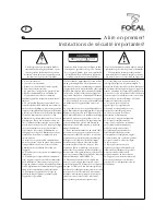 Preview for 3 page of Focal iCub User Manual