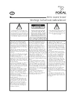 Preview for 4 page of Focal iCub User Manual