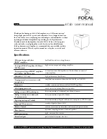 Preview for 11 page of Focal iCub User Manual