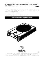 Focal INTEGRATIOn IBUS 2.1 User Manual preview