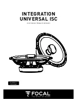 Preview for 1 page of Focal INTEGRATION UNIVERSAL ISC User Manual