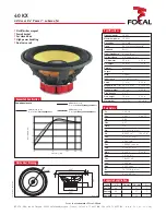 Focal K2 Power 40 KX Specification Sheet предпросмотр