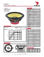 Focal K2 Power 46 KX 4 Specification Sheet предпросмотр