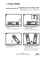 Preview for 2 page of Focal Nova Utopia Be Manual