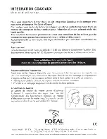 Предварительный просмотр 2 страницы Focal PC 165 User Manual