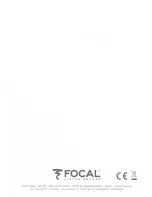 Preview for 7 page of Focal PERFORMANCE ACCESS 165 YE USA LIMITED EDITION User Manual