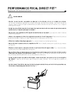 Preview for 23 page of Focal PERFORMANCE DIRECT FET User Manual