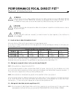 Preview for 27 page of Focal PERFORMANCE DIRECT FET User Manual