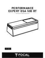 Focal Performance Expert DSA 500 RT User Manual preview