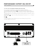 Preview for 10 page of Focal Performance Expert DSA 500 RT User Manual