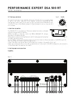 Preview for 13 page of Focal Performance Expert DSA 500 RT User Manual