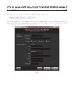 Preview for 43 page of Focal Performance Expert DSA 500 RT User Manual
