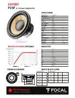 Preview for 10 page of Focal Performance Expert Flax SUB P20F User Manual