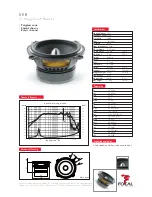 Preview for 1 page of Focal Polyglass 130 VR Specification Sheet