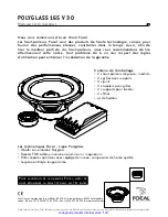 Preview for 7 page of Focal POLYGLASS 165 V 30 User Manual