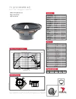 Focal Polyglass 170 V Specifications preview