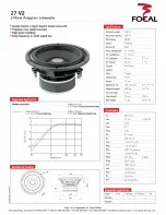 Focal Polyglass 27 V2 Specification Sheet preview