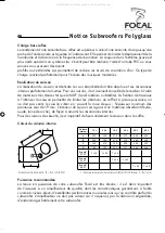 Preview for 10 page of Focal Polyglass SB 33 V1 Manual