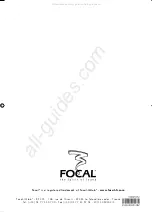 Preview for 16 page of Focal Polyglass SB 33 V1 Manual