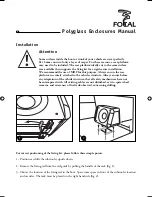 Предварительный просмотр 9 страницы Focal POLYGLASS SUBWOOFERS - OTHER 2 Manual