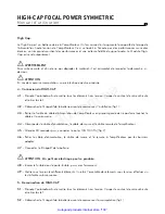 Preview for 6 page of Focal Power Symmetric High-Cap User Manual