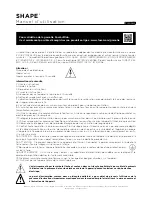 Preview for 3 page of Focal SHAPE 40 User Manual