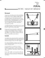 Preview for 8 page of Focal Sib XXL User Manual