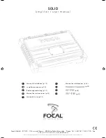 Focal SOLID 1 User Manual preview