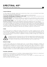 Preview for 6 page of Focal SPECTRAL 40th User Manual