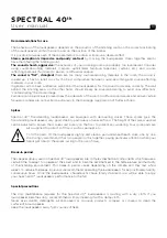 Preview for 10 page of Focal SPECTRAL 40th User Manual