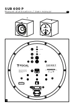 Preview for 3 page of Focal SUB 600 P User Manual