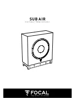 Focal SUB AIR User Manual preview