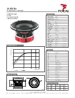 Focal Utopia Be 21 WX Be Specification Sheet предпросмотр