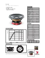 Focal Utopia Be 33 WX Specification Sheet предпросмотр