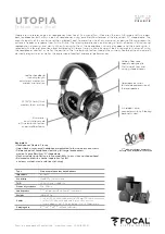 Preview for 8 page of Focal UTOPIA User Manual